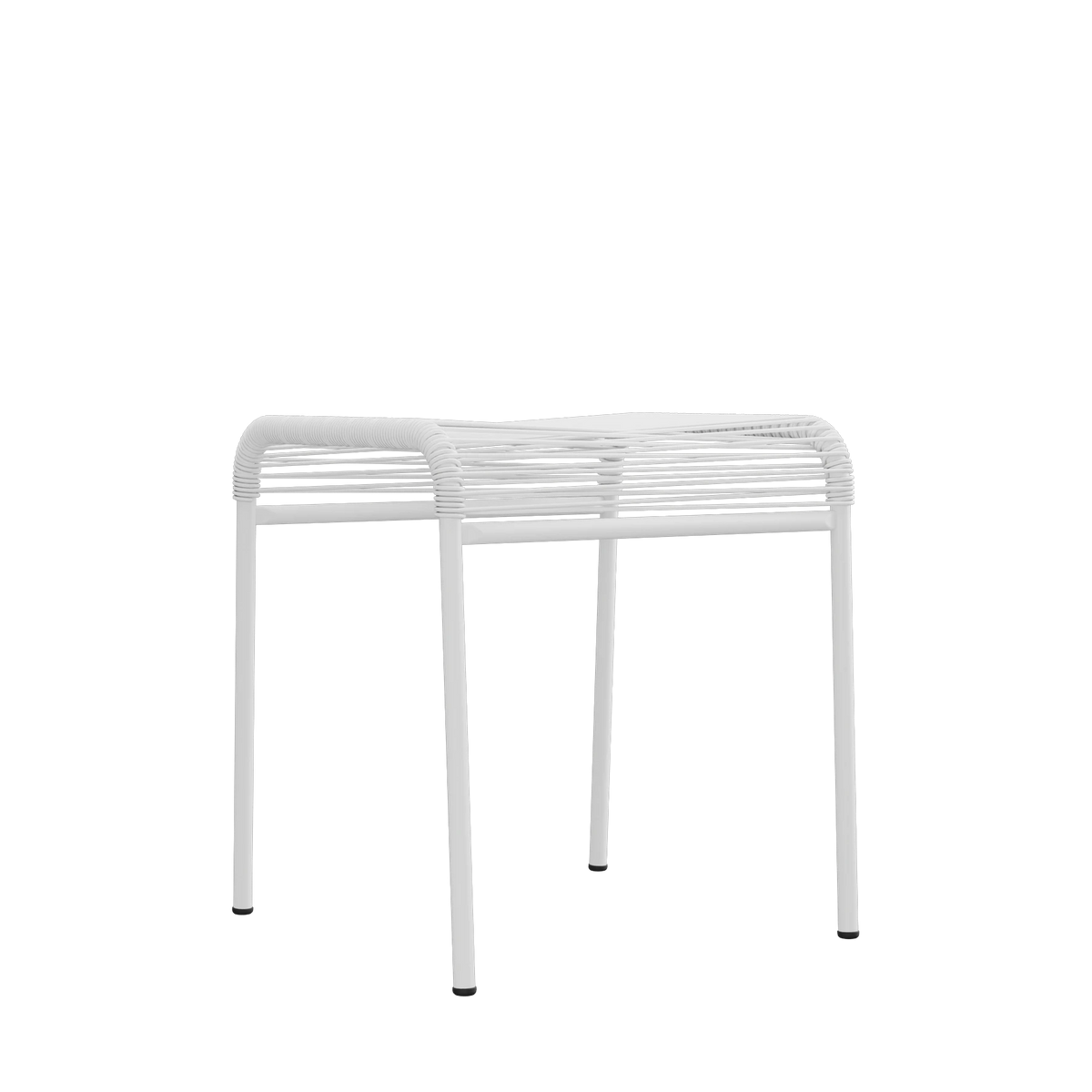 Schaffner Säntis Spaghetti-1er-Hocker beschichtet Weiss