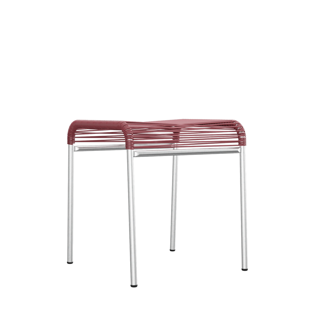 Schaffner Säntis Spaghetti-1er-Hocker feuerverzinkt Bordeaux