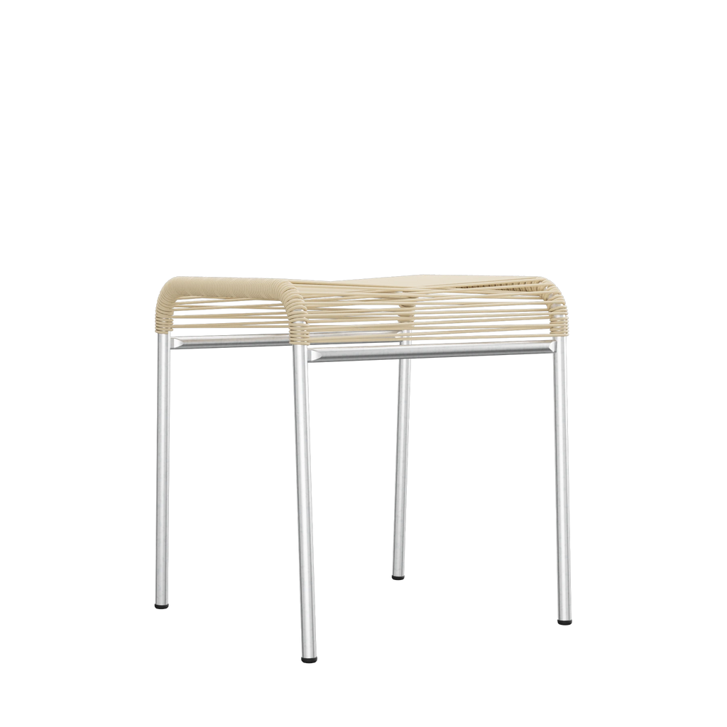Schaffner Säntis Spaghetti-1er-Hocker feuerverzinkt Pastellbraun
