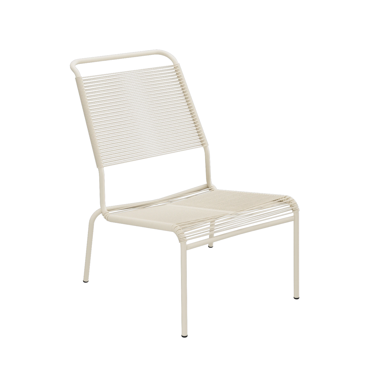 Schaffner Säntis Spaghetti-Lounger Hochlehner ohne Armlehne beschichtet Pastellsand