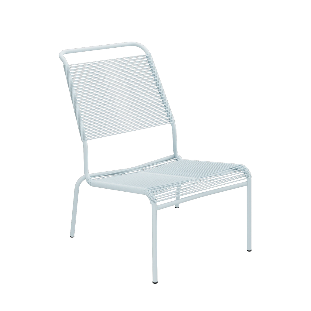 Schaffner Säntis Spaghetti-Lounger Hochlehner ohne Armlehne beschichtet Pastellblau