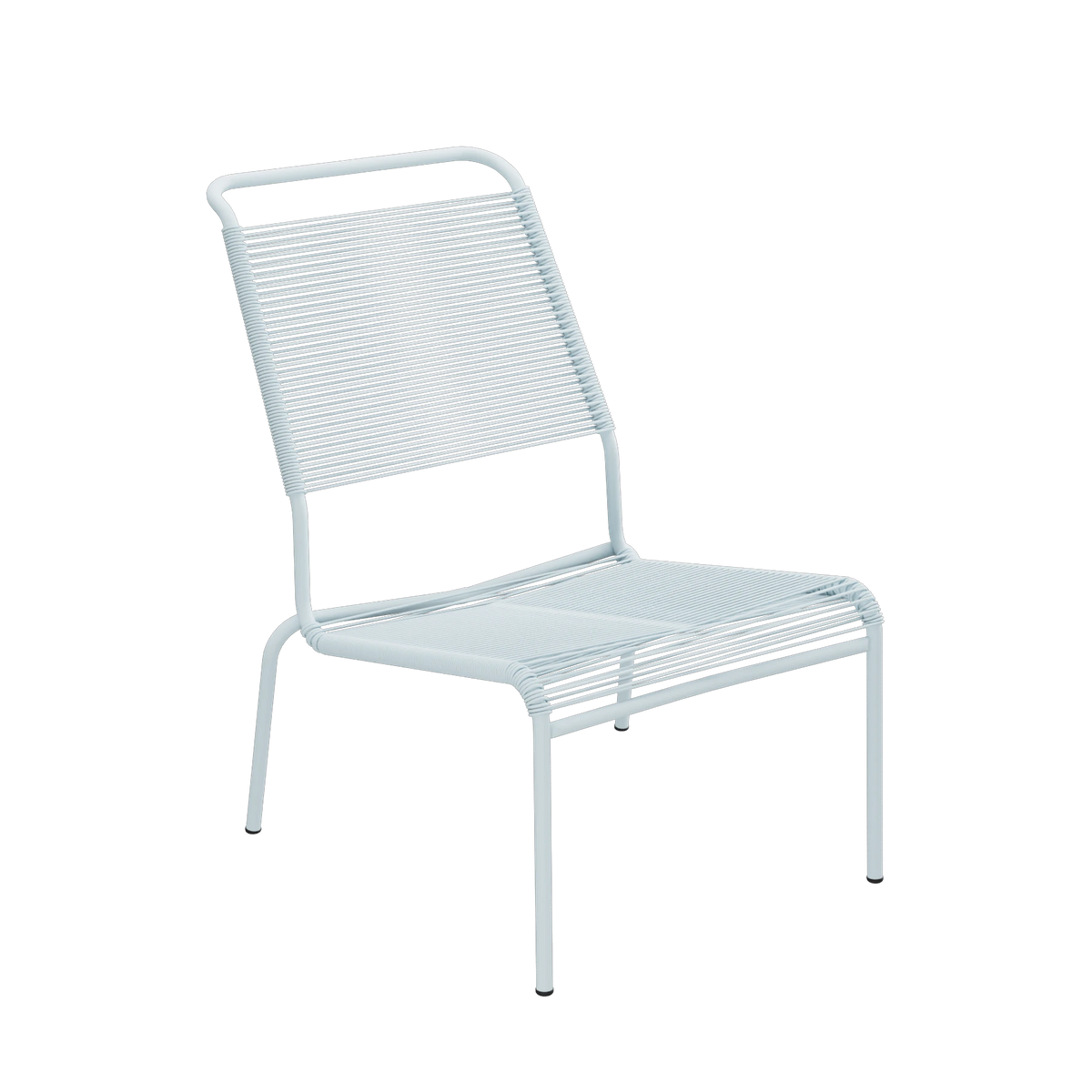 Schaffner Säntis Spaghetti-Lounger Hochlehner ohne Armlehne beschichtet Pastellblau