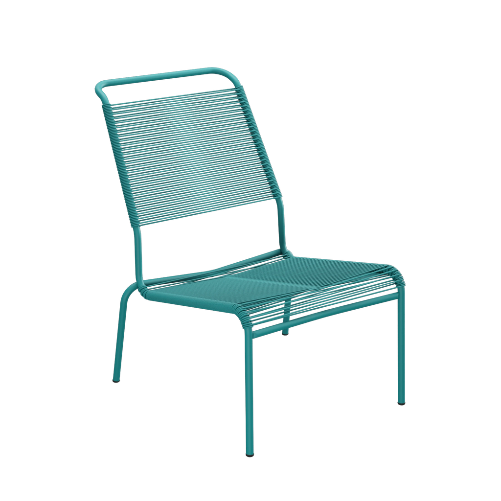 Schaffner Säntis Spaghetti-Lounger Hochlehner ohne Armlehne beschichtet Kaliblau