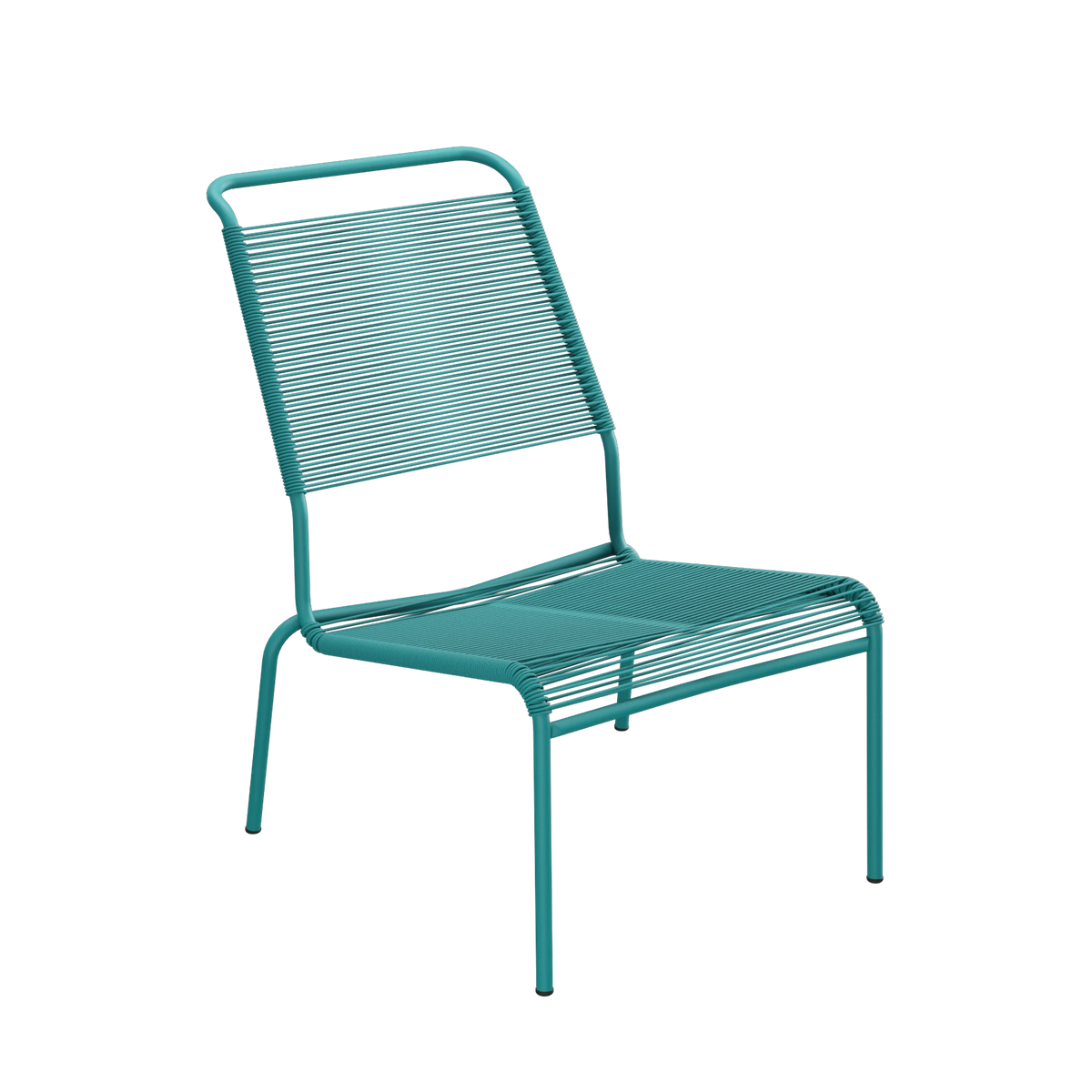 Schaffner Säntis Spaghetti-Lounger Hochlehner ohne Armlehne beschichtet Kaliblau