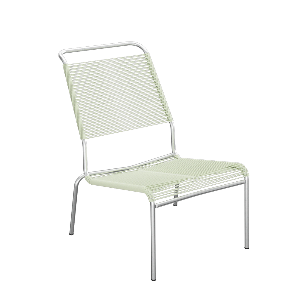 Schaffner Säntis Spaghetti-Lounger Hochlehner ohne Armlehne feuerverzinkt Pastellgrün