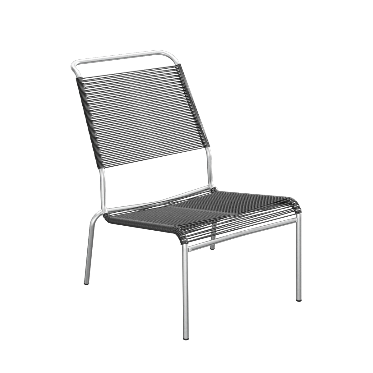 Schaffner Säntis Spaghetti-Lounger Hochlehner ohne Armlehne feuerverzinkt Anthrazit