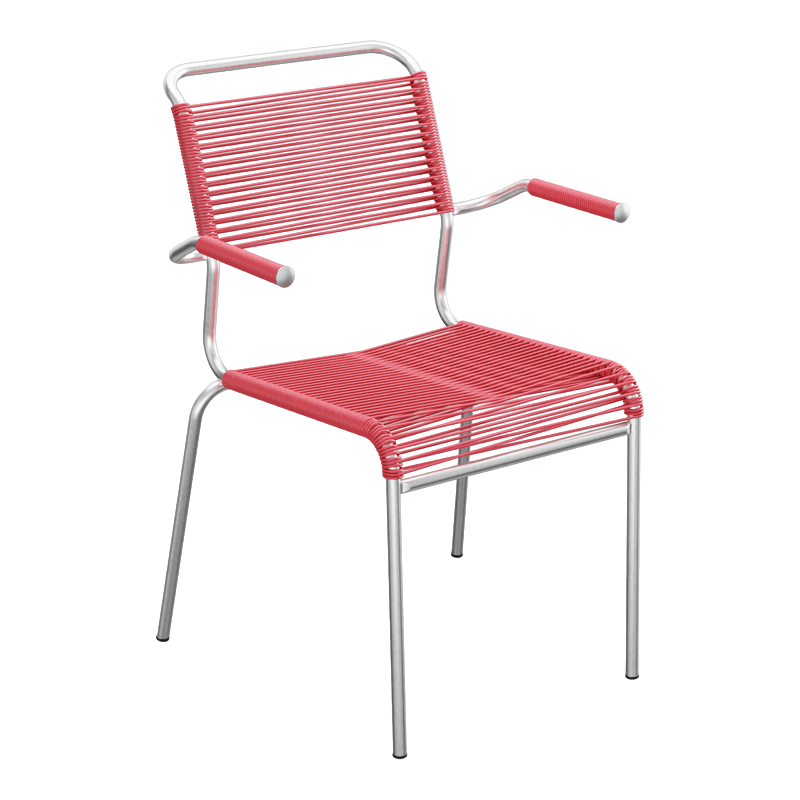 Schaffner Säntis Spaghetti Stuhl m. A. – beschichtet Pastellgrün