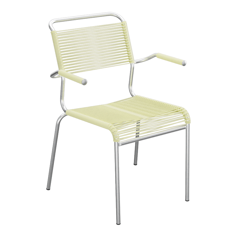 Schaffner Säntis Spaghetti Stuhl m. A. – beschichtet Kaliblau