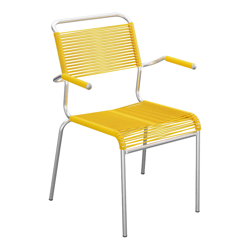 Schaffner Säntis Spaghetti Stuhl m. A. – beschichtet Türkis
