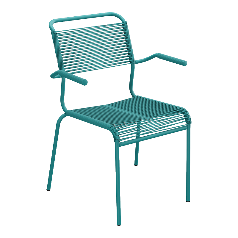 Schaffner Säntis Spaghetti Stuhl m. A. – feuerverzinkt Pastellbraun
