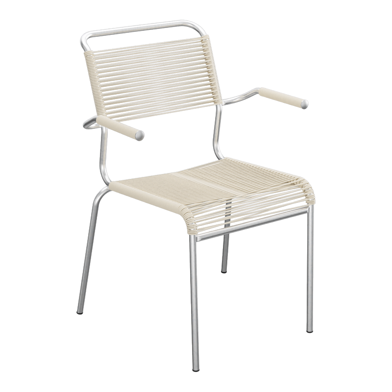 Schaffner Säntis Spaghetti Stuhl m. A. – beschichtet Tannengrün