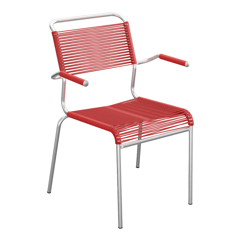 Schaffner Säntis Spaghetti Stuhl m. A. – beschichtet Pastellblau