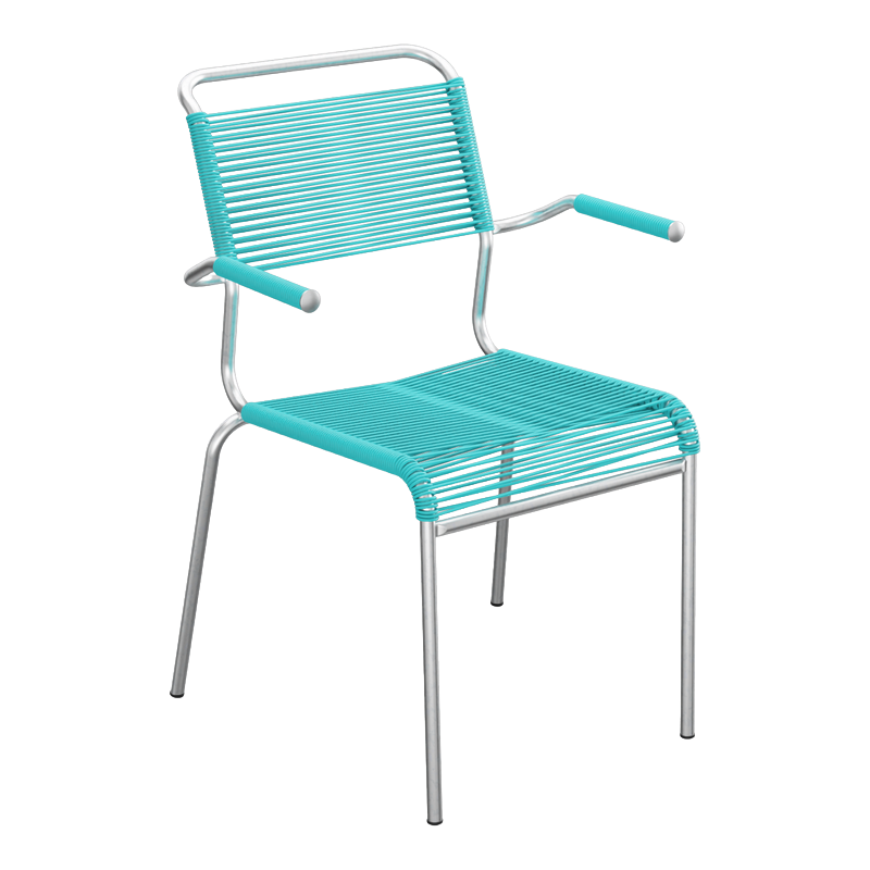 Schaffner Säntis Spaghetti Stuhl m. A. – beschichtet Pastellbraun