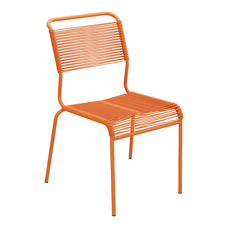 Schaffner Säntis Spaghetti Stuhl o.A. – feuerverzinkt Orange