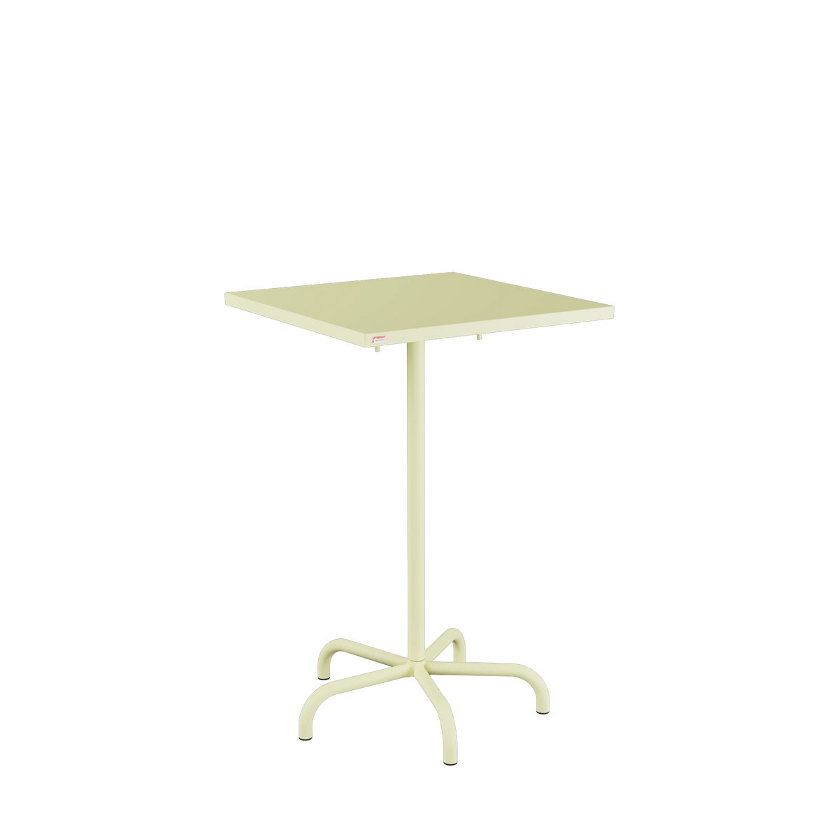 Schaffner Säntis Stehtisch 70x70 beschichtet Buchsbaumgelb