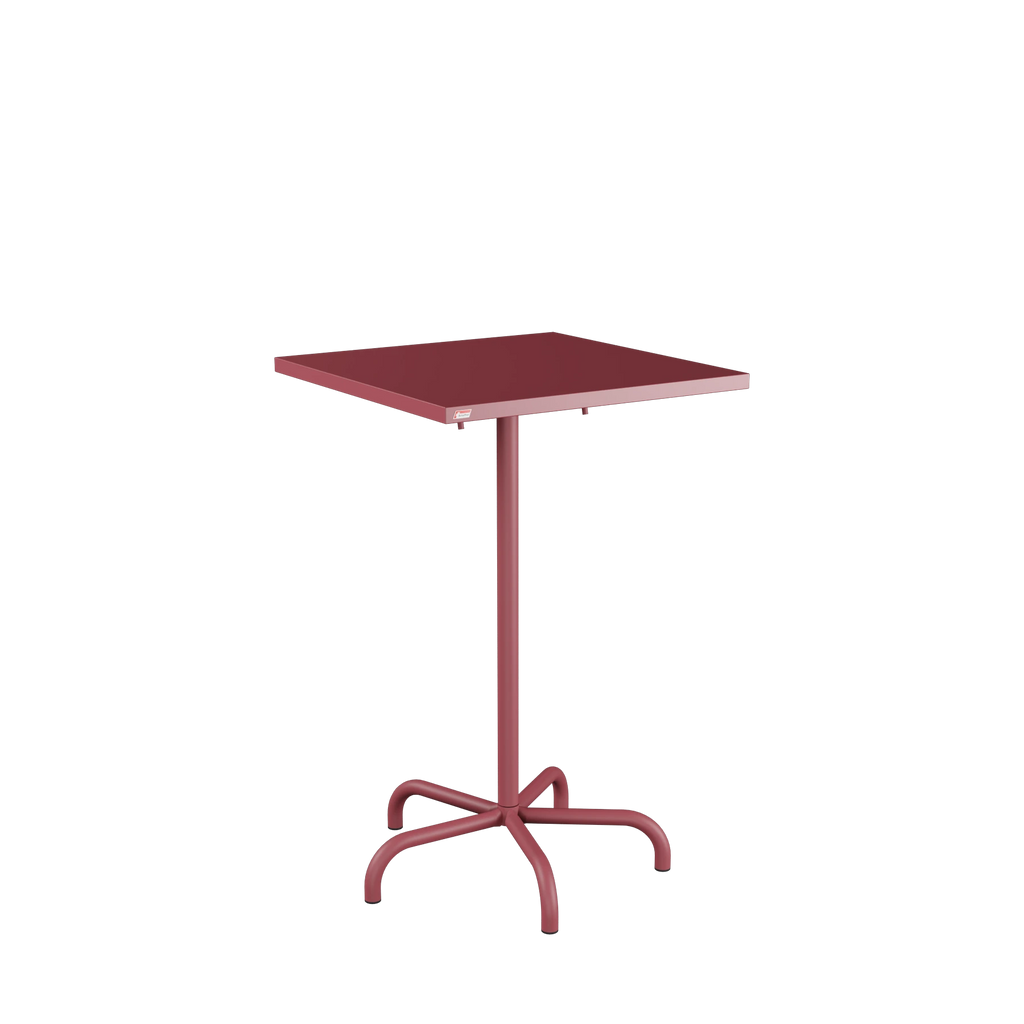 Schaffner Säntis Stehtisch 70x70 beschichtet Bordeaux