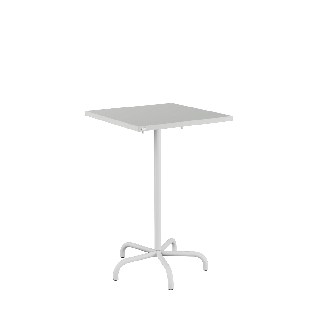 Schaffner Säntis Stehtisch 70x70 beschichtet Alusilber