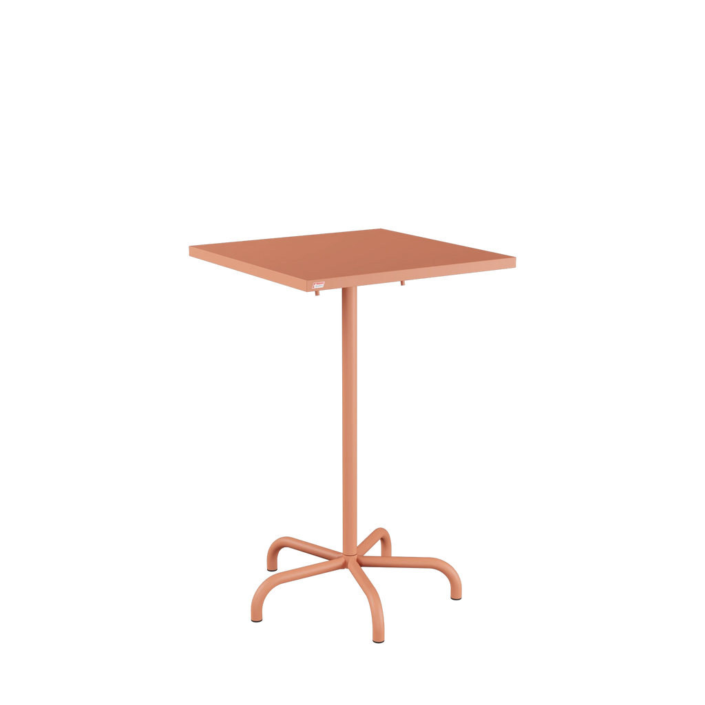 Schaffner Säntis Stehtisch 70x70 beschichtet Terracotta