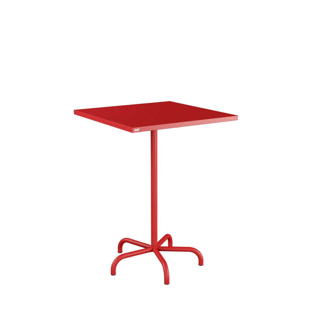 Schaffner Säntis Stehtisch 80x80 beschichtet Rot