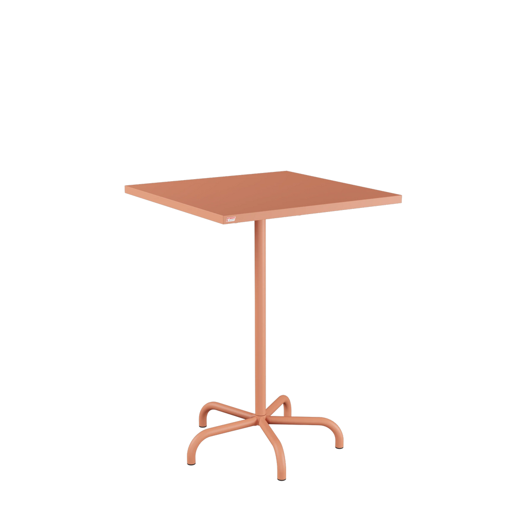 Schaffner Säntis Stehtisch 80x80 beschichtet Terracotta
