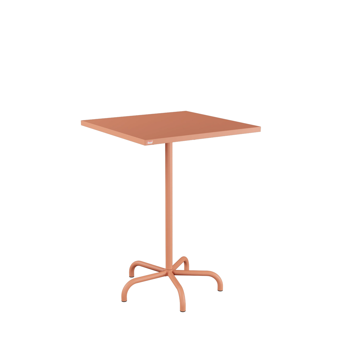 Schaffner Säntis Stehtisch 80x80 beschichtet Terracotta