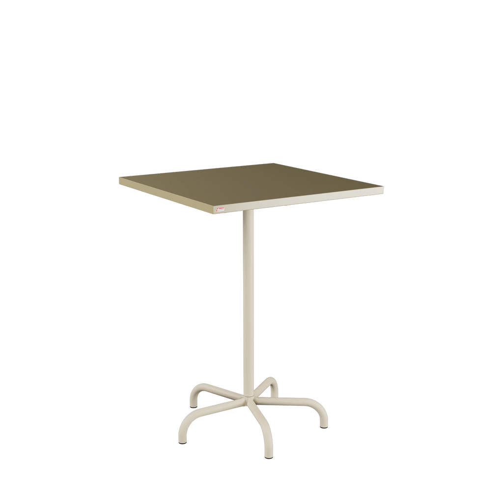 Schaffner Säntis Stehtisch 80x80 beschichtet Champagner