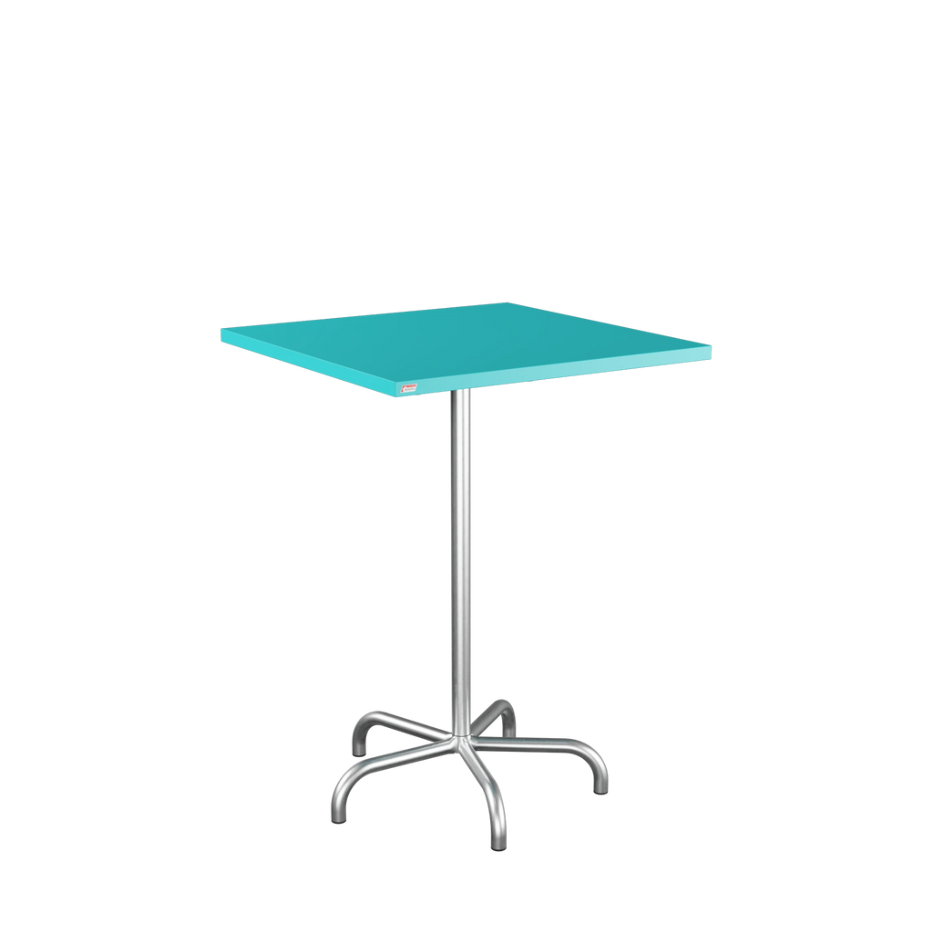 Schaffner Säntis Stehtisch 80x80 feuerverzinkt Türkis