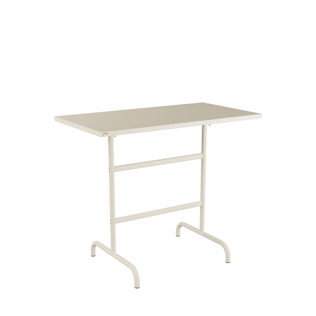 Schaffner Säntis Stehtisch rechteckig 130x70 beschichtet Pastellsand