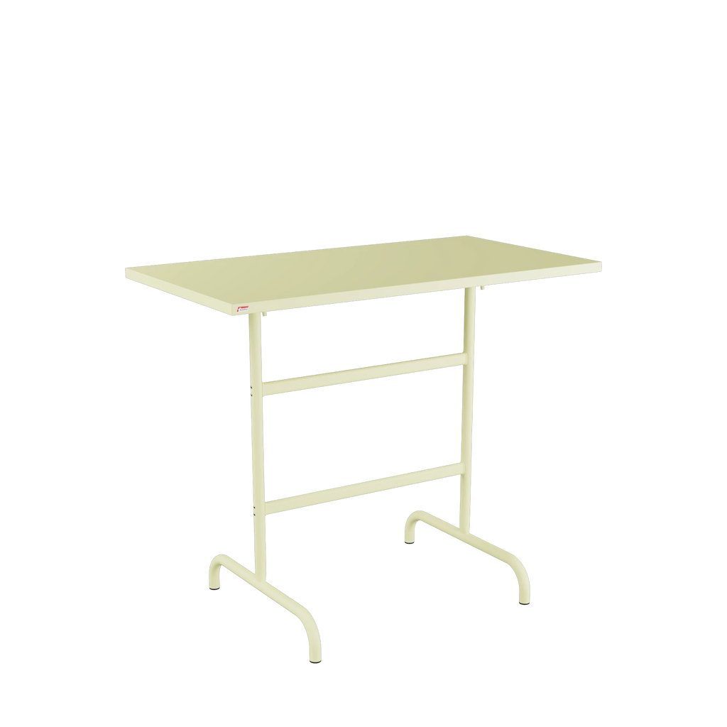 Schaffner Säntis Stehtisch rechteckig 130x70 beschichtet Buchsbaumgelb