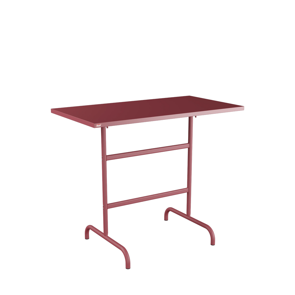 Schaffner Säntis Stehtisch rechteckig 130x70 beschichtet Bordeaux