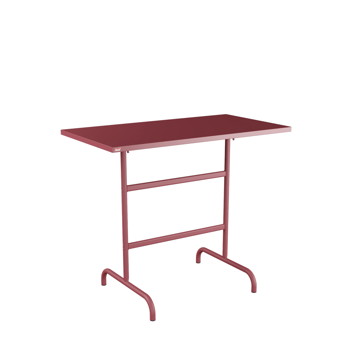 Schaffner Säntis Stehtisch rechteckig 130x70 beschichtet Bordeaux