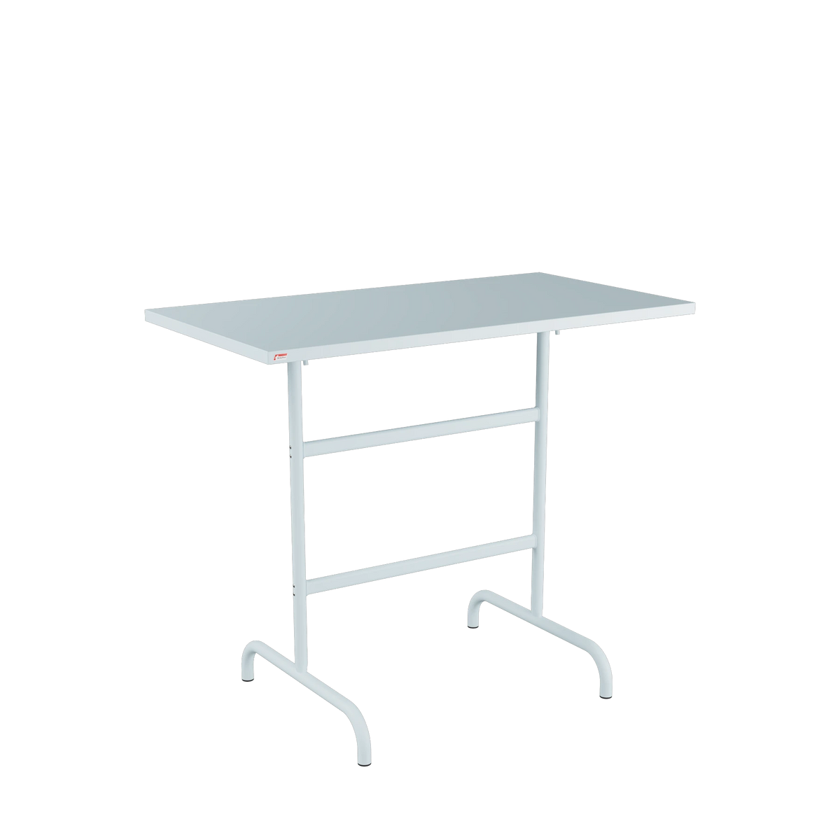 Schaffner Säntis Stehtisch rechteckig 130x70 beschichtet Pastellblau