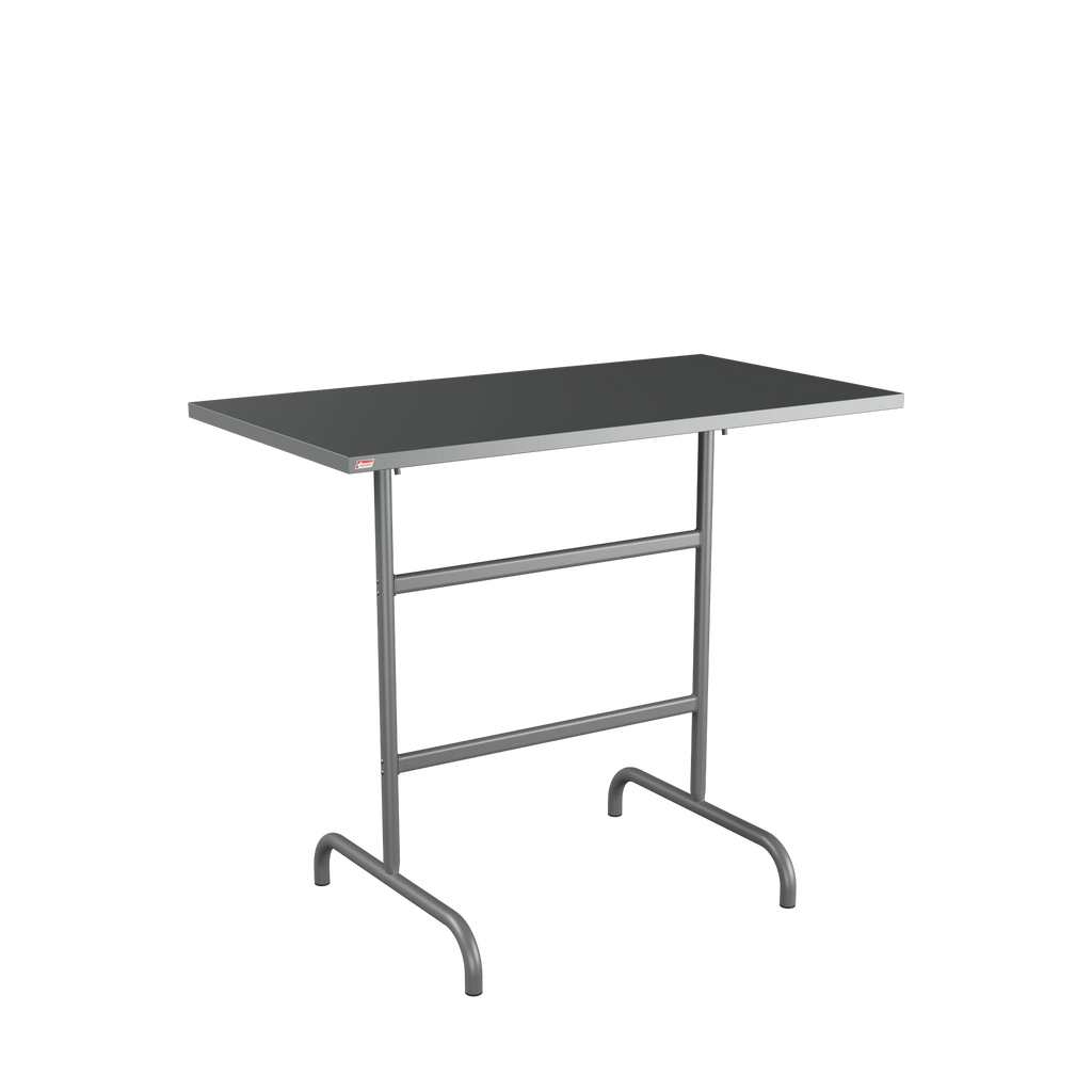 Schaffner Säntis Stehtisch rechteckig 130x70 beschichtet Graphit