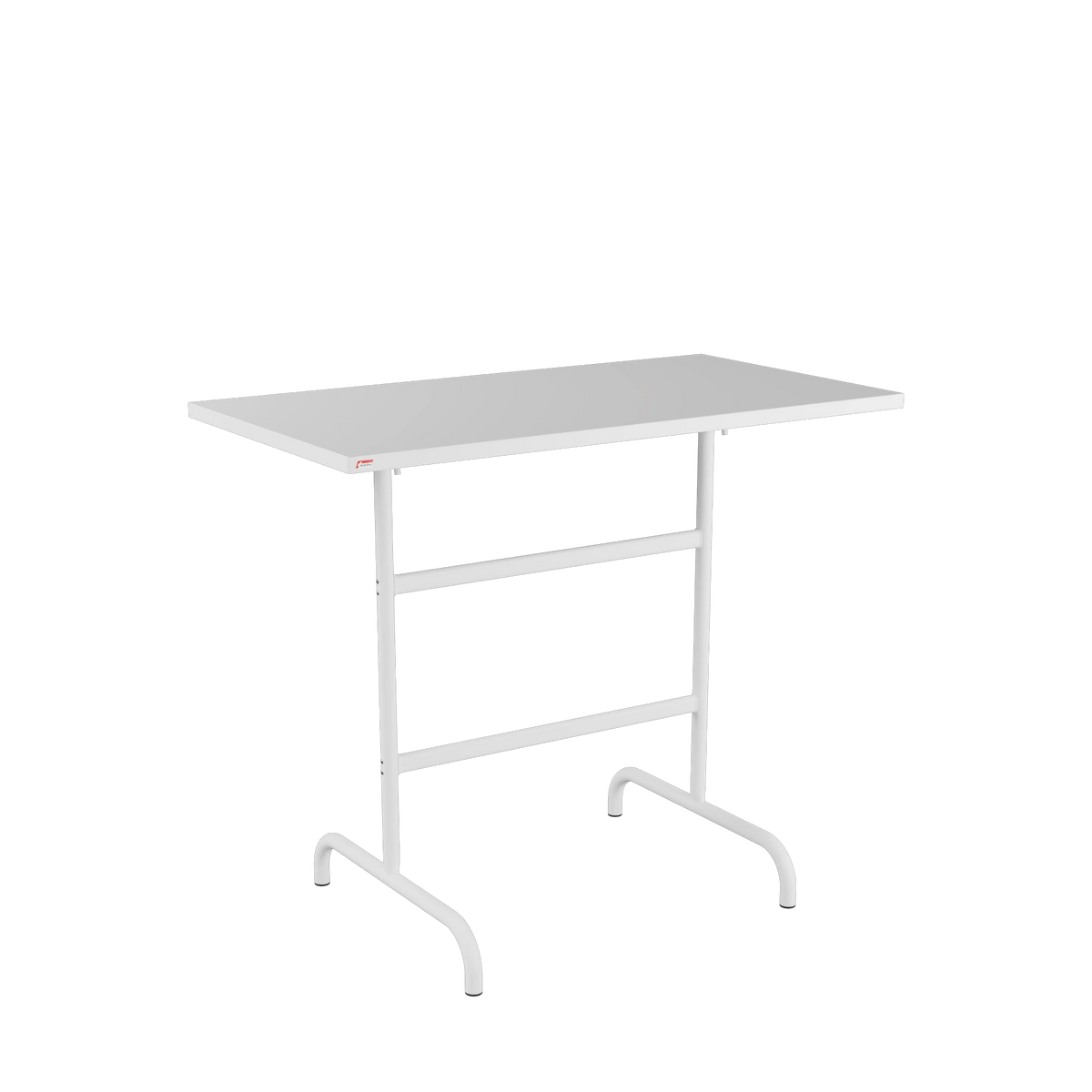 Schaffner Säntis Stehtisch rechteckig 130x70 beschichtet Weiss