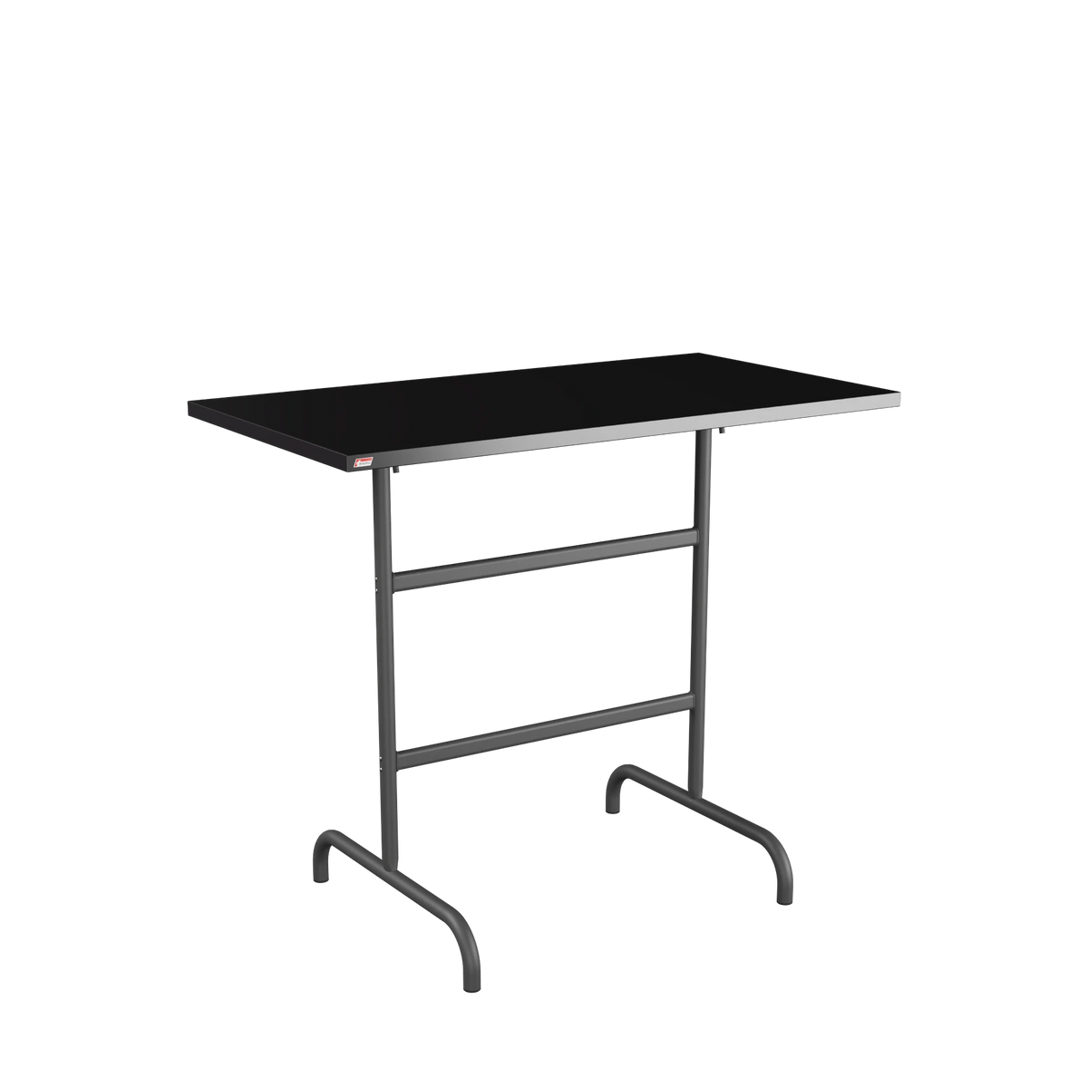 Schaffner Säntis Stehtisch rechteckig 130x70 beschichtet Schwarz