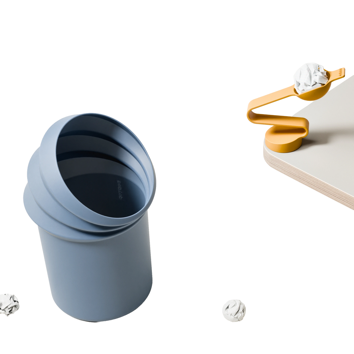 poptop Mülleimer und Tisch-Katapult